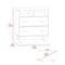 Tuhome Portanova Two Drawer Dresser, Two Open Shelves, Superior Top, Four Legs, White CLB6739 - alternate 6